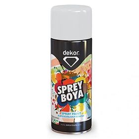 Dekor 400 ml Mat Beyaz Akrilik Efektli Sprey Boya