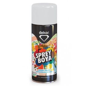 Dekor 400 ml Mat Beyaz Akrilik Efektli Sprey Boya