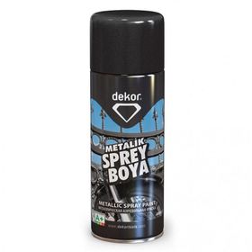 Dekor 400 ml Metalik Siyah Akrilik Efektli Sprey Boya