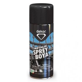 Dekor 400 ml Metalik Siyah Akrilik Efektli Sprey Boya
