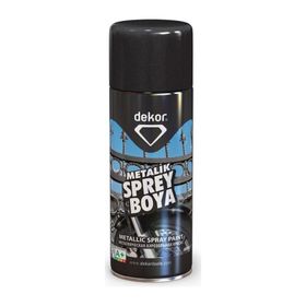 Dekor 400 ml Metalik Siyah Akrilik Efektli Sprey Boya