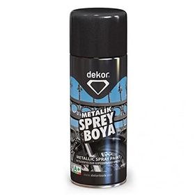 Dekor 400 ml Metalik Siyah Akrilik Efektli Sprey Boya