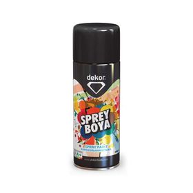 Dekor 400 ML RAL9005 Parlak Siyah Sprey Boya