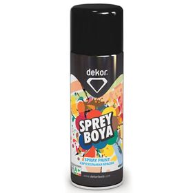 Dekor 400 ML RAL9005 Parlak Siyah Sprey Boya