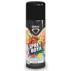 Dekor 400 ML RAL9005 Parlak Siyah Sprey Boya