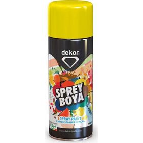 Dekor 400 ml Taksi Sarısı Akrilik Efektli Sprey Boya