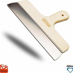 Dekor Ahşap Saplı Yay Çeliği 25 cm Eğri Saplı Ispatula