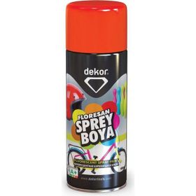 Dekor Floresan Kırmızı 400 ml Akrilik Efektli Sprey Boya