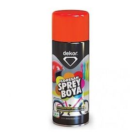 Dekor Floresan Kırmızı 400 ml Akrilik Efektli Sprey Boya