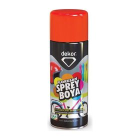Dekor Floresan Kırmızı 400 ml Akrilik Efektli Sprey Boya