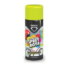 Dekor Floresan Sarı 400 ml Akrilik Efektli Sprey