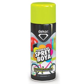 Dekor Floresan Sarı 400 ml Akrilik Efektli Sprey
