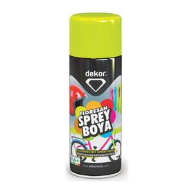 Dekor Floresan Sarı 400 ml Akrilik Efektli Sprey