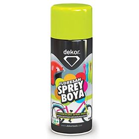 Dekor Floresan Sarı 400 ml Akrilik Efektli Sprey