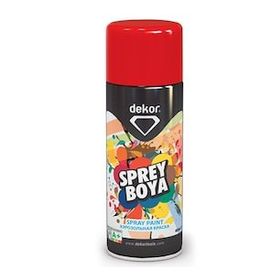 Dekor Kırmızı 400 ml Efektli Akrilik Sprey Boya