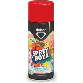Dekor Kırmızı 400 ml Efektli Akrilik Sprey Boya