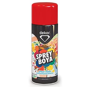 Dekor Kırmızı 400 ml Efektli Akrilik Sprey Boya