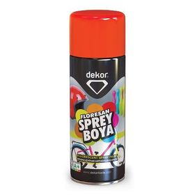 Dekor Kırmızı Floresan 400 ml Sprey Boya