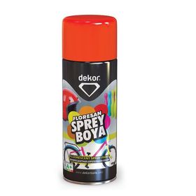 Dekor Kırmızı Floresan 400 ml Sprey Boya