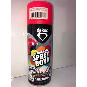 Dekor Kırmızı Floresan 400 ml Sprey Boya