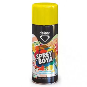 Dekor Krom Sarı 400 ml Akrilik Efektli Sprey Boya