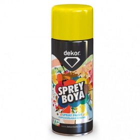 Dekor Krom Sarı 400 ml Akrilik Efektli Sprey Boya
