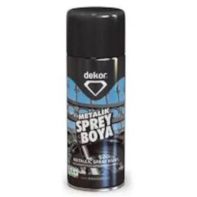 Dekor Metalik Siyah 400 ml Sprey Boya