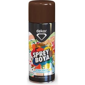 Dekor RAL8016 400 ml Kahve Akrilik Efektli Sprey Boya