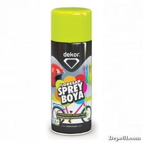 Dekor Sarı Floresan 400 ml Sprey Boya