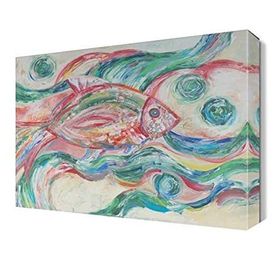 Dekor Sevgisi Balık 120x80 cm Yağlı Boya Tablo