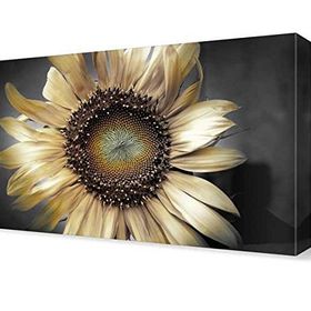 Dekor Sevgisi Beyaz Ay Çiçeği 120x80 cm Tablo