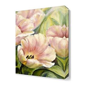 Dekor Sevgisi Beyaz Çiçek 105x70 cm Yağlı Boya Tablo