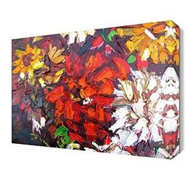 Dekor Sevgisi Çiçekler 75x50 cm Yağlı Boya Tablo
