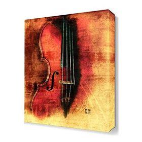 Dekor Sevgisi Eski Keman 105x70 cm Tablo