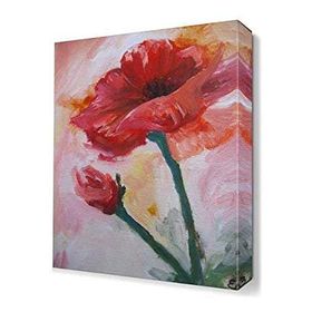 Dekor Sevgisi Gelincik 60x40 cm Yağlı Boya Tablo