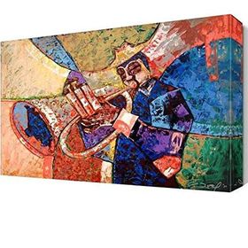 Dekor Sevgisi Müzisyen 105x70 Kanvas Tablo