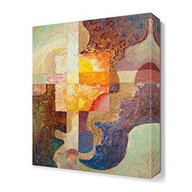 Dekor Sevgisi Rengarenk 90x60 cm Yağlı Boya Tablo