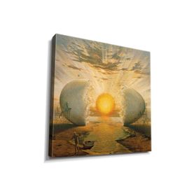 Dekor Sevgisi Salvador Dali Çatlamış Yumurta 60x40 Kanvas Tablo