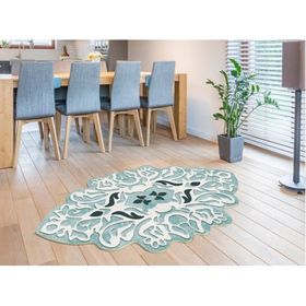 Dekoreko 101 Mavi 160x230 Figürlü Özel Kesim Halı
