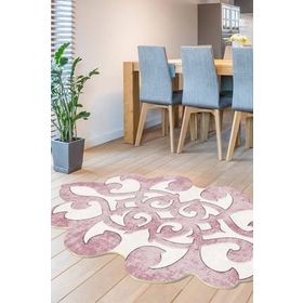 Dekoreko 102 Figürlü Özel Kesim Pudra 80x150 cm Halı