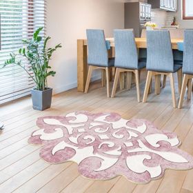 Dekoreko 102 Figürlü Özel Kesim Pudra 80x150 cm Halı