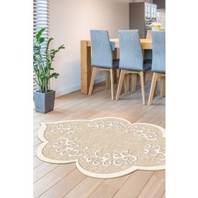 Dekoreko 103 Figürlü Özel Kesim Bej 80x150 cm Halı