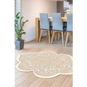 Dekoreko 103 Figürlü Özel Kesim Bej 80x150 cm Halı