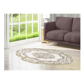 Dekoreko 107 Bej 100x160 Figürlü Özel Kesim Halı