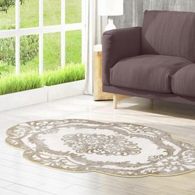 Dekoreko 107 Bej 100x160 Figürlü Özel Kesim Halı