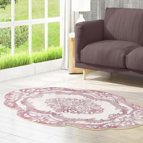 Dekoreko 107 Figürlü Özel Kesim Pudra 120x180 cm Halı