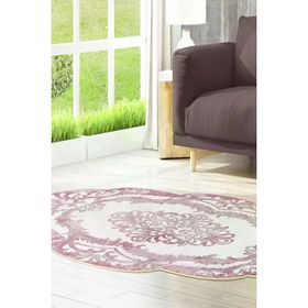 Dekoreko 107 Figürlü Özel Kesim Pudra 80x150 cm Halı