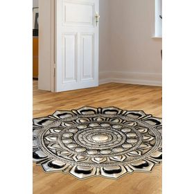 Dekoreko 115 Figürlü Yuvarlak Özel Kesim Bakır 80x80 cm Halı