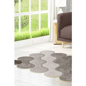 Dekoreko 117 Figürlü Özel Kesim Kahve 80x200 cm Halı