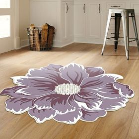 Dekoreko 120 Mor 80x80 Figürlü Yuvarlak Özel Kesim Halı